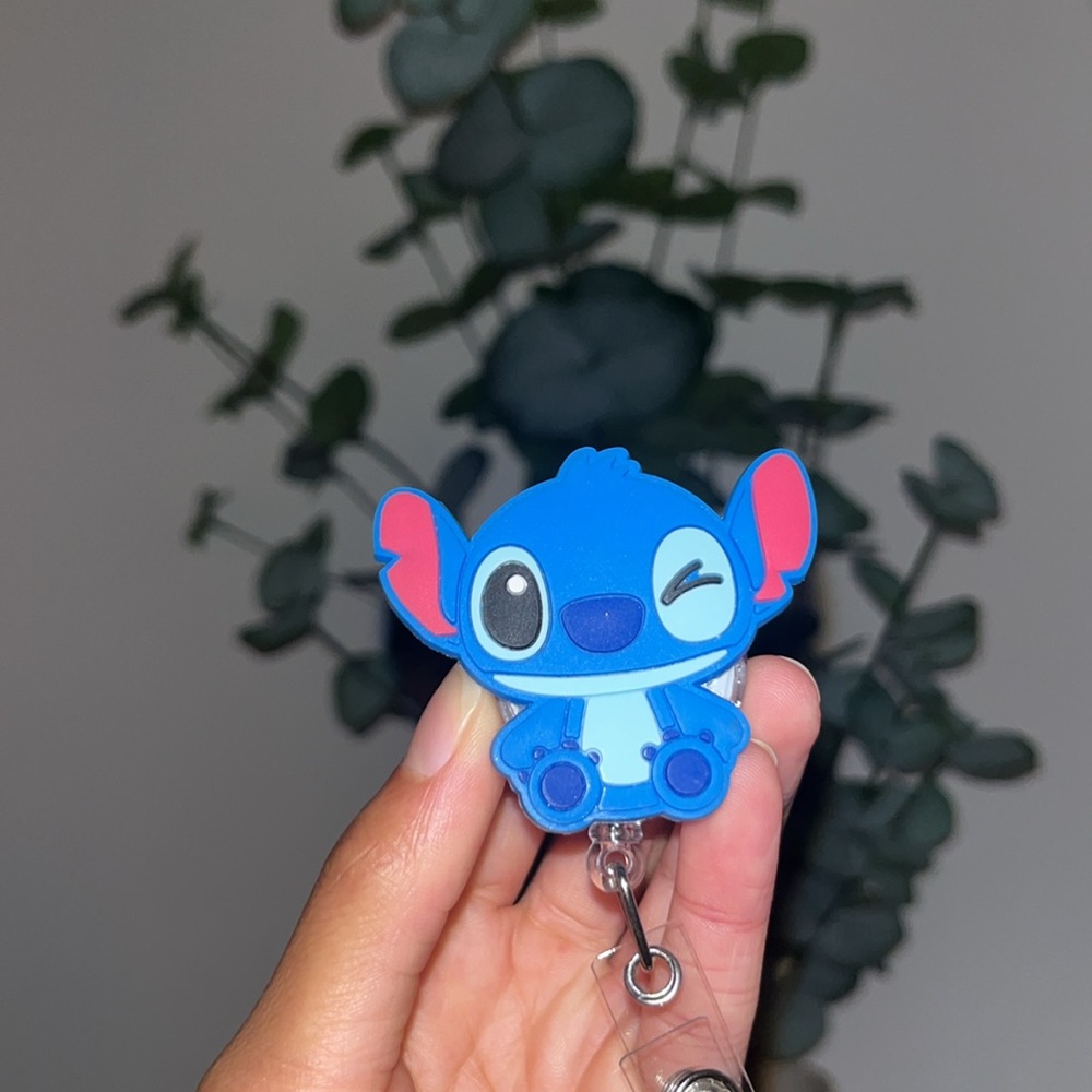 Stich from LILO and Stitch badge reel